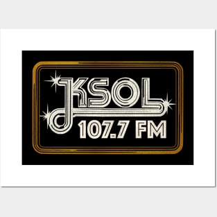 KSOL 107.7 SOUL Bay Area Defunct Radio Station Posters and Art